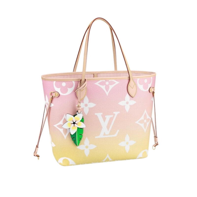 Louis Vuitton Neverfull MM By The Pool Monogram Giant Yellow Pink 31Cm M45680