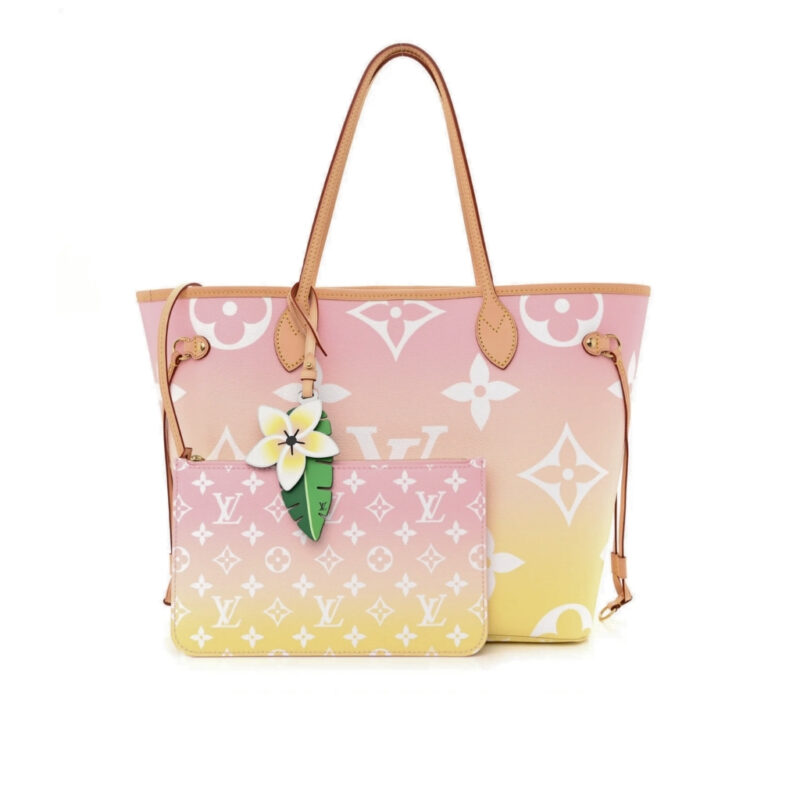 Louis Vuitton Neverfull MM By The Pool Monogram Giant Yellow Pink 31Cm M45680
