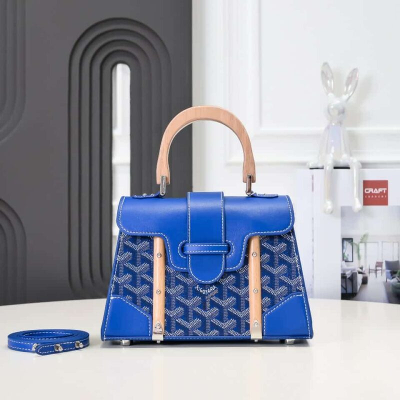 Alternative view of GOYARD SAÏGON SOUPLE MINI BAG LIGHT BLUE 21CM