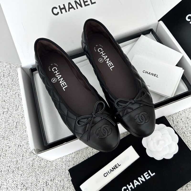 Alternative view of Chanel Ballerina Flats Black G26250 X01725 94305