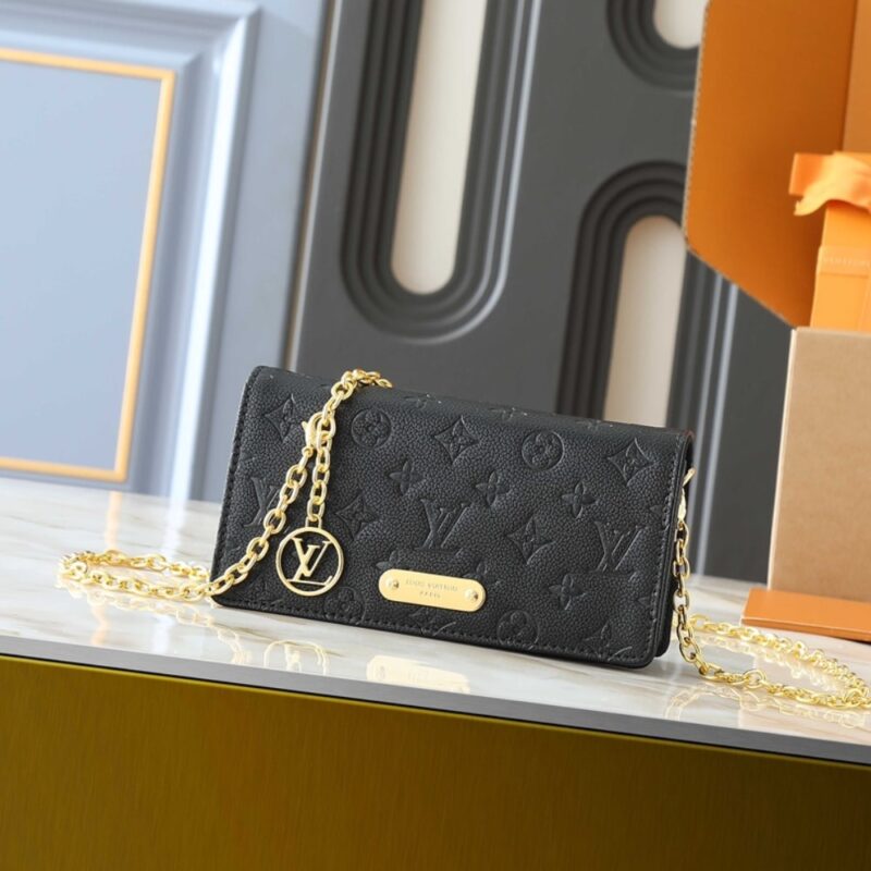 Alternative view of Louis Vuitton Wallet On Chain Lily Monogram Empreinte Black 22Cm M46919