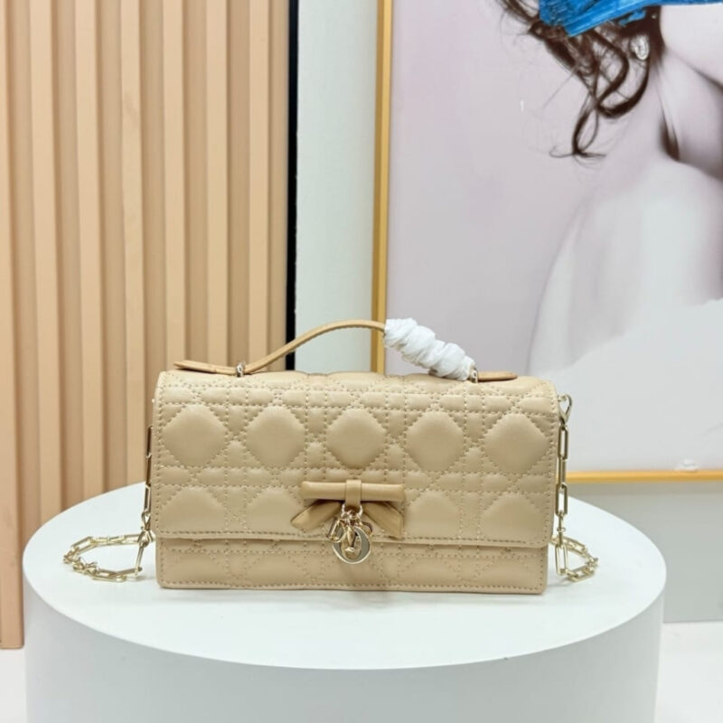 Alternative view of Dior My Dior Mini Bag Cannage Leather Two Tone Trench and Biscuit 21cm S0984OUQC M10I