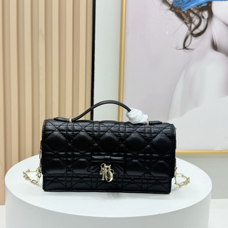 Alternative view of Dior My Dior Mini Bag Cannage Leather Black 21cm S0984OUQA M900