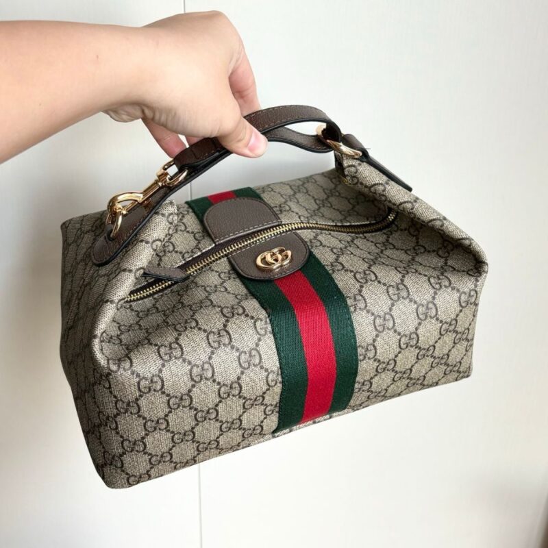 Alternative view of Gucci Vanity Medium Top Handle Bag Beige And Ebony 27Cm ‎