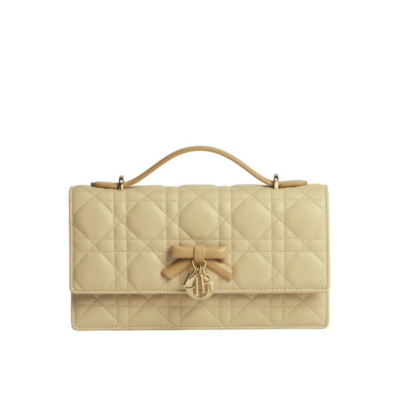 Dior My Dior Mini Bag Cannage Leather Two Tone Trench and Biscuit 21cm S0984OUQC M10I