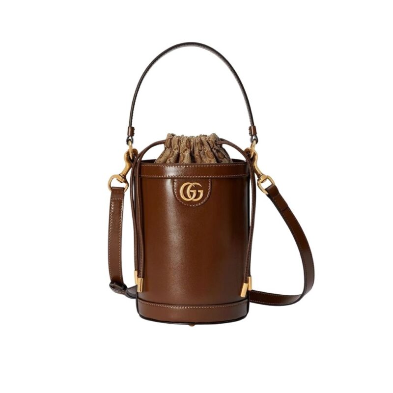 Gucci Ophidia Mini Bucket Bag Brown 20Cm 760201 AACP4 2342