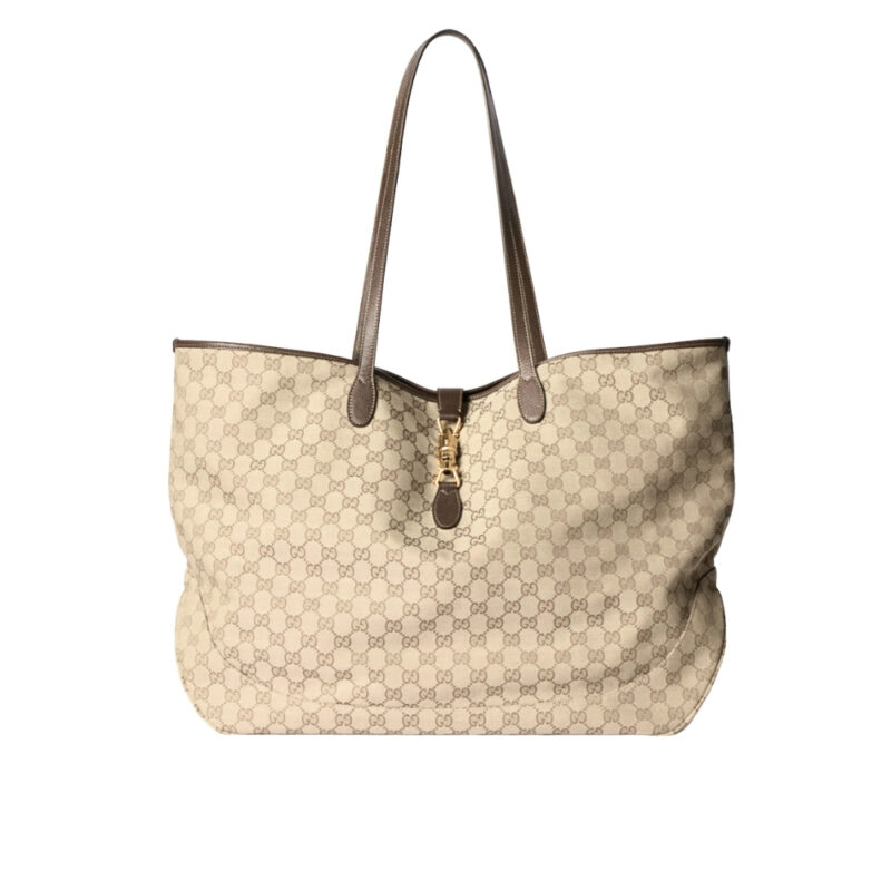 Gucci Jackie Large Tote Bag Sand And Dark Brown 45Cm 867014 FAFV2 9651