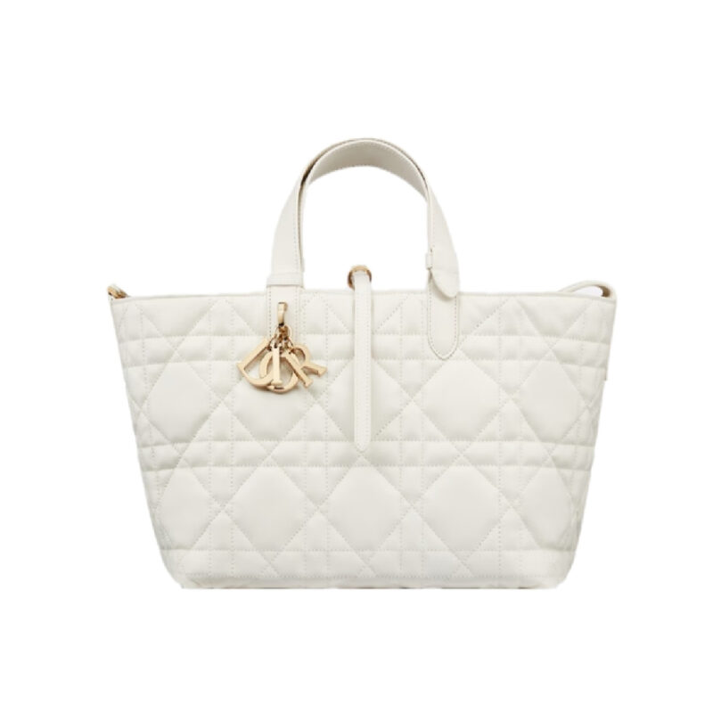 Dior Medium Toujours Bag White 28Cm M2821OSNW M030